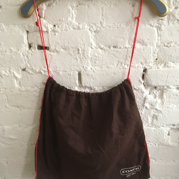 COACH BAG WHITE LEATHER + DUSTBAG + WRISTLET EUC - Picture 8 of 8